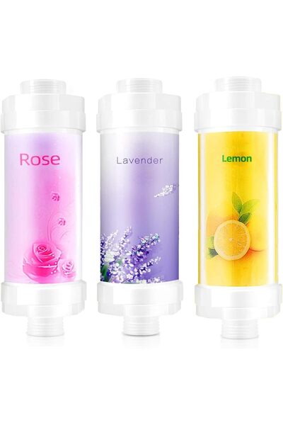 SKY TOUCH فلتر استحمام SKY-TOUCH بفيتامين C، عبوة من 3 قطع