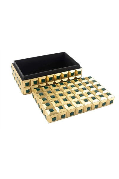 Mikasa Moor Αρχαίο Χρυσό Πράσινο Πέτρινο Κουτί 22x14x8εκ