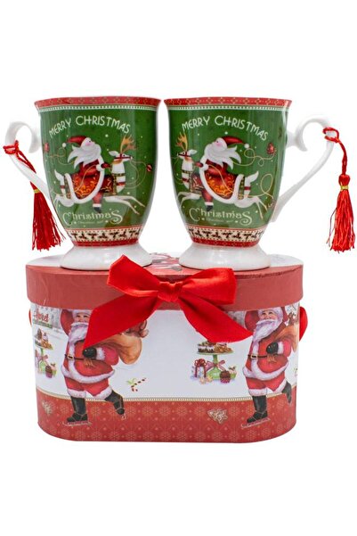 Charisma Deco Set 2 cani Merry Christmas, Portelan, 300 ml