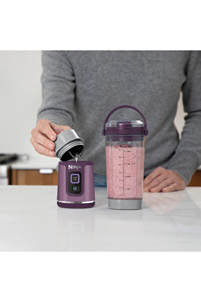 NINJA Blast BC151EUPR Portable Blender, 7.4W, 530ml, 6 blades, Ice crushing, 10 Cycles, USB, Purple