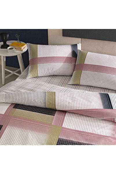 Taç GENÇ MODASI RANFORCE ÇİFT KİŞİLİK NEVRESİM TAKIMI ZYRA PEMBE