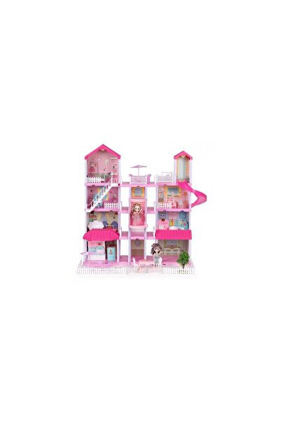 Ecotoys Dollhouse with furniture, garden and LEDs HC507637