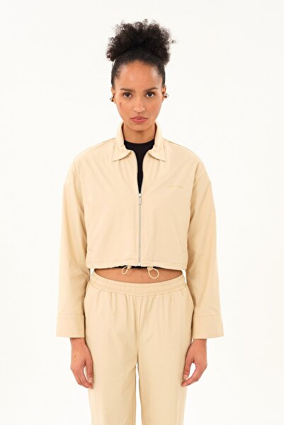 SPORTEMPT Γυναικείο μπουφάν με ρυθμιζόμενο φερμουάρ στη μέση - Μπεζ