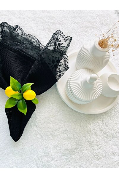 DİGGO Lemon Jute Rope Napkin Ring (12 Pieces)