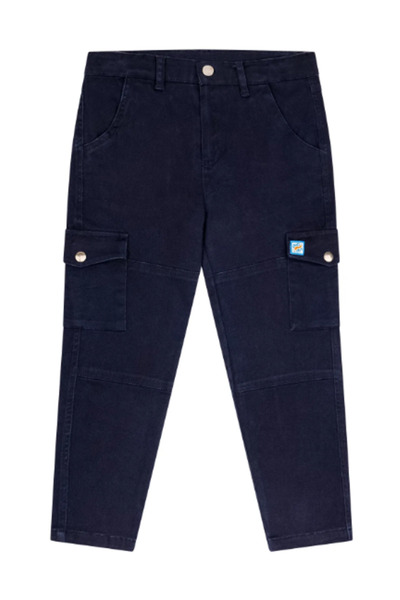 Miny Center Boy's Cargo Pocket Gabardine Trousers Mnt25E209