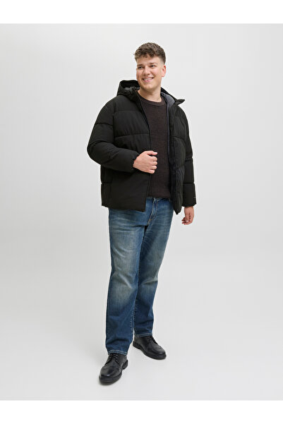 Jack & Jones Jack Jones Jjglobal Puffer Jacket Pls Black Plus Size Coat 12283873-02