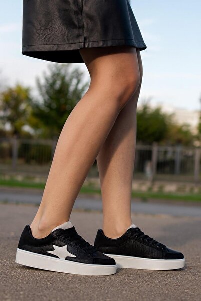 MODAONN Καθημερινά γυναικεία αθλητικά παπούτσια με λεπτομέρεια με κορδόνια με...