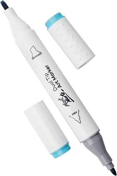 Mont Marte قلم فني مزدوج الأطراف من MM Marker - أزرق ثلجي 65
