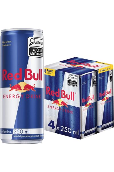 Red Bull مشروب الطاقة، 250 مل (عبوة من 4 قطع)