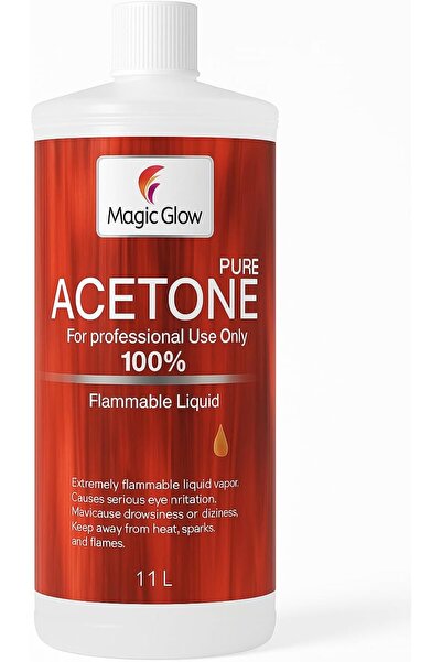 Magic Glow مزيل طلاء الأظافر الأسيتون النقي بنسبة 100%، جل مقاوم للأشعة فوق ا...