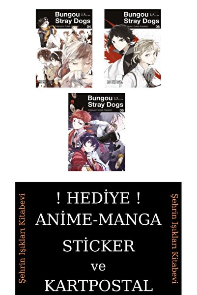 Gerekli Şeyler Yayıncılık Bungou Stray Dogs 4-5-6 Manga Seti (3 KİTAP) / Anim...