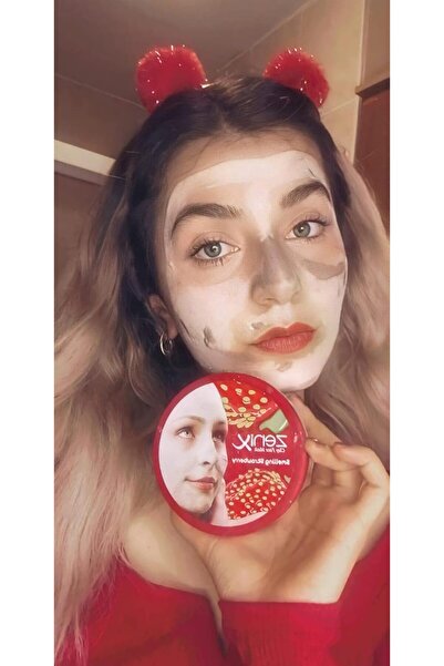Zenix Professional Strawberry Scented Clay Face Mask 350g by for Normal Skin