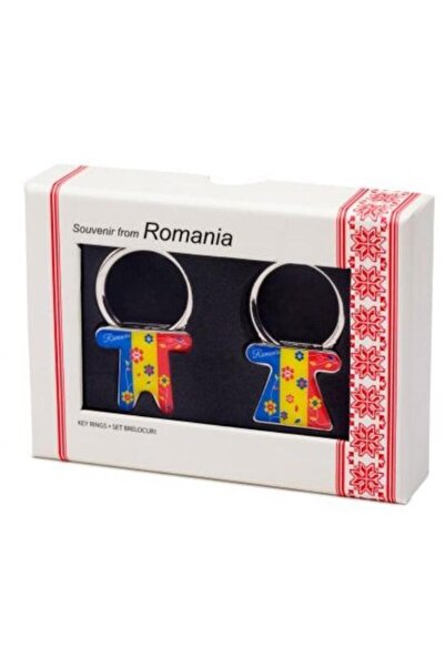 Magnetella Souvenirs Set brelocuri. Romania. Tricolor romanesc MB116