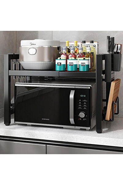 Elindor Raft din oțel carbon, extensibil pentru bucătărie, reglabil din metal...