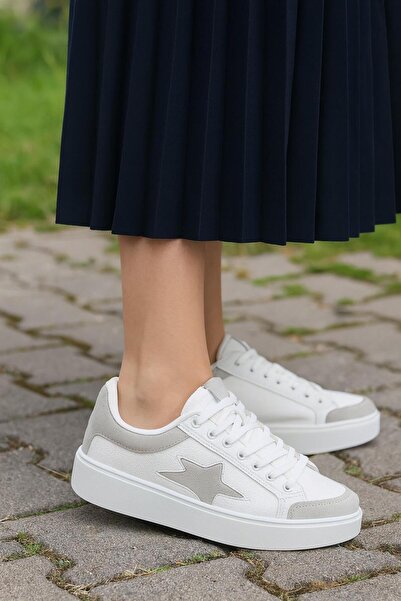 MODAONN Dnevne ženske Patike cipele sa vezicama Visok đon udobne cipele