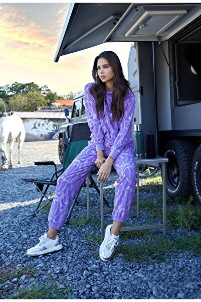 SPORTEMPT Παντελόνι Jogger Jacquard - Λιλά