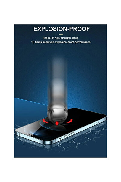 Fibaks iPhone 17 Pro Max Uyumlu Antistatic Tam Kapatan Hayalet Tamperli Cam Ekran Koruyucu Kırılmaz Cam