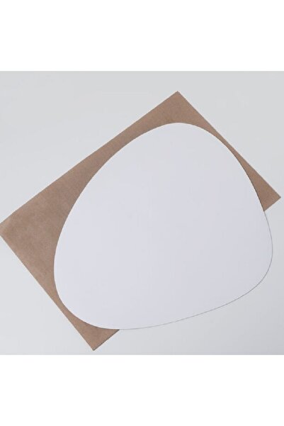 LA MESA 4pcs PVC oval placemat, cream 44*37*cm