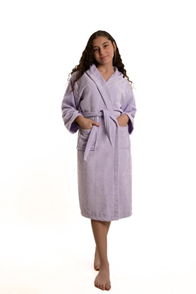 Lio20 Unisex Çocuk Genç 13-17 Yaş Cepli Pamuklu Bukle Kadife Kapüşonlu Garson...