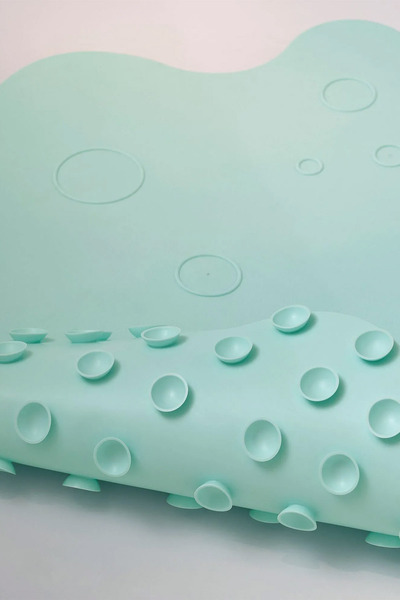 Binbirreyon Αντιολισθητικό Σετ Χαλάκι Μπανιέρας 2 Τεμάχια Χαλάκι Μπάνιου 43x43cm LB070