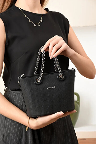 Just Polo حقيبة يد وكتف أنيقة للنساء مناسبة للاستخدام اليومي مع حزام قابل للتعديل، حجم: 16 × 21 سم