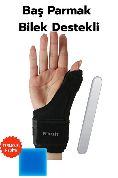 Marsilyan Hand Brace with Thumb and Wrist Support Metal Splint De Quarvein Th...
