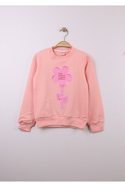 kidsense سويت شيرت بناتي مطبوع عليه زهور