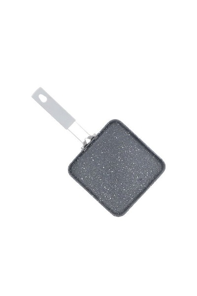 Alberto green square pan with silicone handle 12*12*2 cm