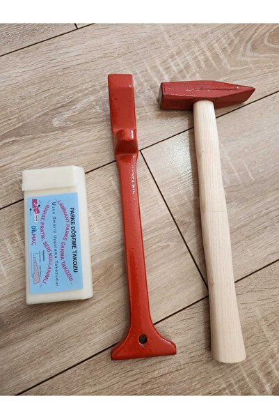 Emek Yapı Laminant Parke Orta Döşeme Çakma Takozu 2cm*15cm Çektirme Demiri 3cm*32cm 500gr Çekiç