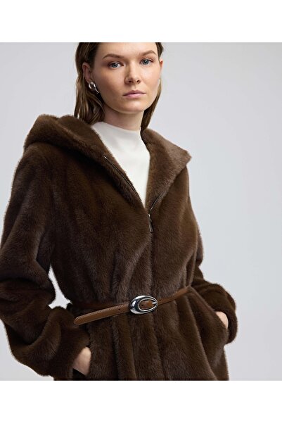 İpekyol Faux Fur with Hood