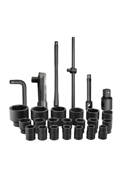 OEM Hex socket wrench set, 26 pieces, 3/4″ and 1″, sizes 21–65 mm