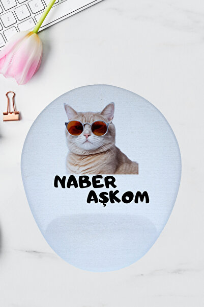 qoeuyl boutique Bugün Yine Şahaneyim-Komik Kedi Baskılı Eğlenceli Hediyelik B...