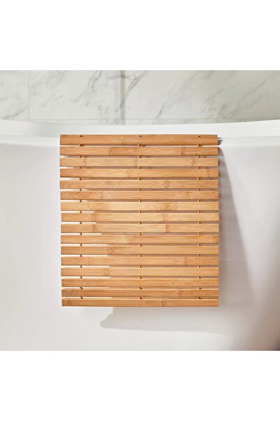 Generic Bamboo Bath Mat - 60x40 cm