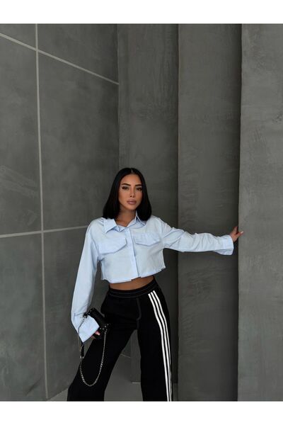 KOFORKUSİ Crop Uzun Kollu Gömlek