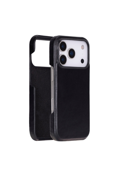 PLM Apple iPhone 17 Pro için, Hakiki Deri, El Yapımı Kılıf, Magsafe ile uyuml...