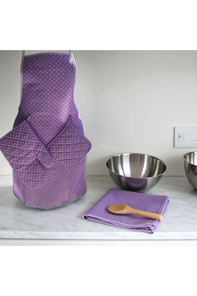 PATRU ANOTIMPURI 3-piece kitchen apron, waterproof