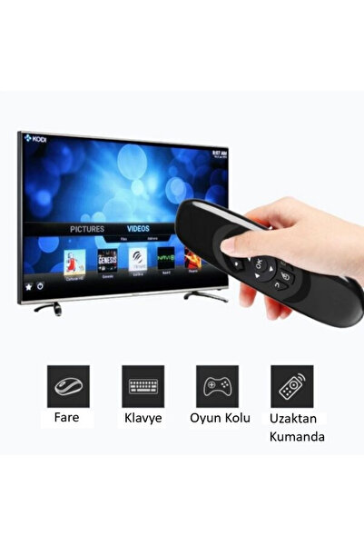 OEM Kablosuz Fare Klavye Air C120 + QWERTY + 6 Eksen Jiroskop – Android / PC ...