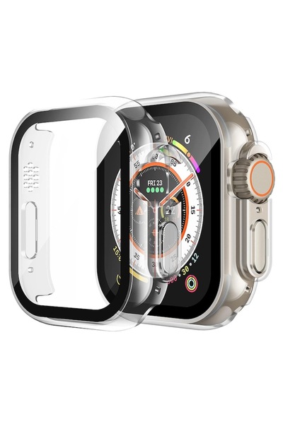 Stef's Cat Case for Apple Watch Ultra/Ultra 2 + Screen Protector, L32, Polycarbonate, Clear