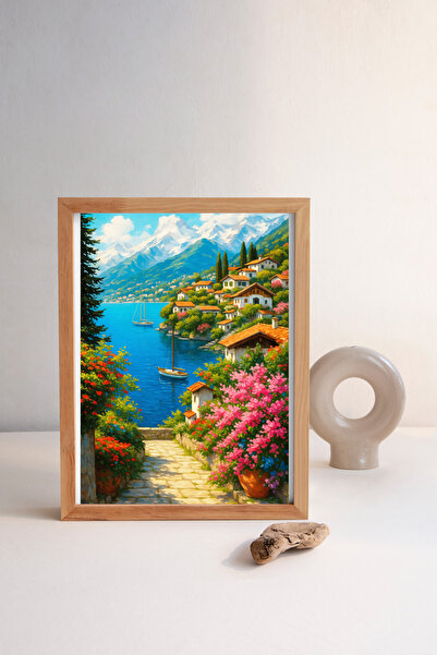 Neverland 2 ADET 1000 PARÇA PUZZLE- SAHİL EV VE DAĞ GÖLÜ KASABASI