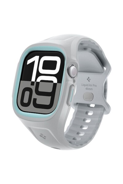 Danex Carcasă de protecție pentru Apple Watch 10 46mm, D75, TPU, Gri metalic