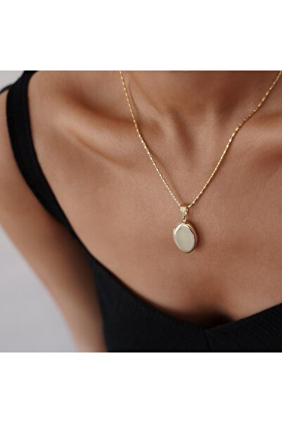 ALTINTAŞ KUYUMCULUK Oval Madalyon Altın Kolye