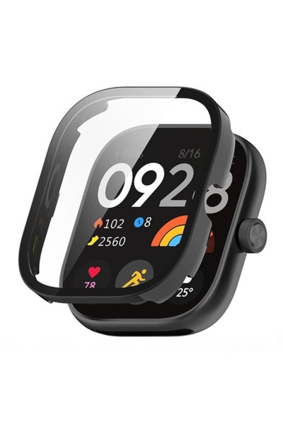 Danex Carcasă de protecție pentru Xiaomi Redmi Watch 4 + folie de protecție pentru ecran, T50, Lexgard, Deep Dark
