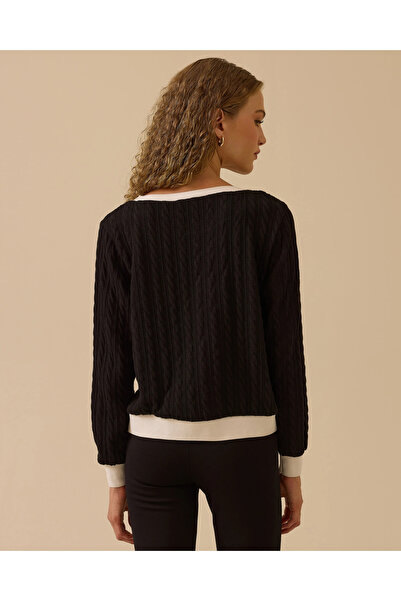 SEÇİL Блузка з круглим коміром і візерунком