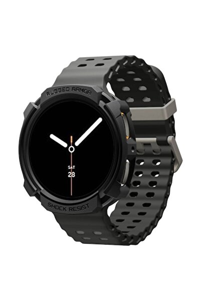 Stef's Cat Case for Samsung Galaxy Watch8 44mm, Rugged Armor, H77, Polyurethane, Matte Black