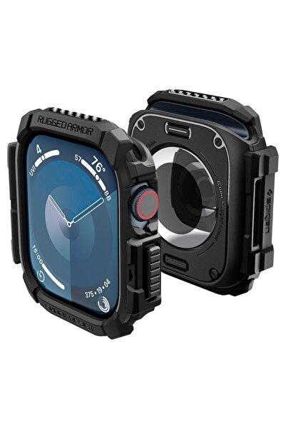 Stef's Cat Husa pentru Apple Watch 10 42mm, U56, Poliuretan, Black