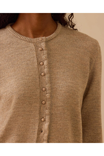 SEÇİL Düğmeli Bel Boy Triko Hırka