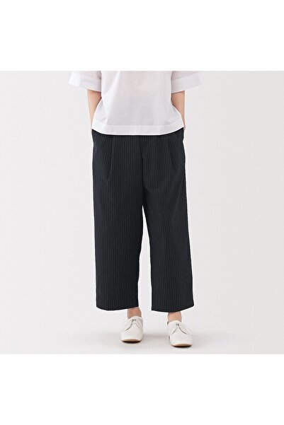 Muji Quick Dry Broadcloth Wide Tapered Pants