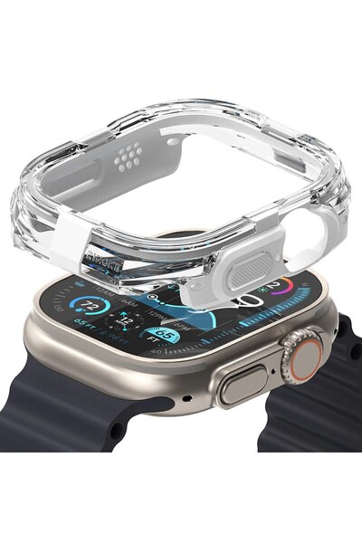 Stef's Cat Husa pentru Apple Watch Ultra/Ultra 2, I43, Policarbonat, White