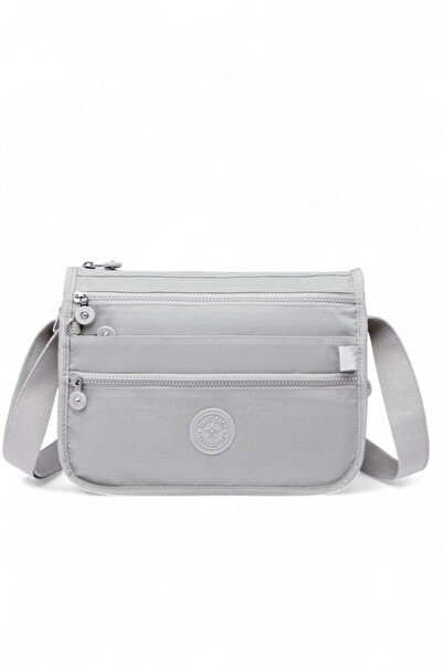 SMART BAGS Γυναικεία τσάντα χιαστί Crinkle ανοιχτό γκρι χρώμα SMB1128