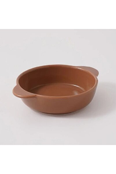 Alberto صينية خبز سيراميك دائرية مقاس 6.8 بوصة، 17.3*13.8*4 سم، لون بني